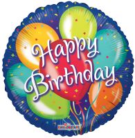 18" Birthday Balloons In Blue