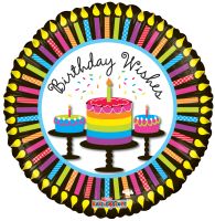 09" Birthday Cupcakes & Candles Balloon