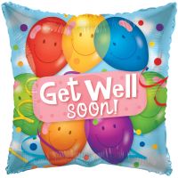 18" Get Well Latex Balloons