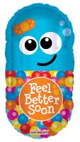 24" Get Well Pill Shape Balloon