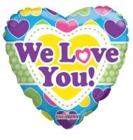 09" We Love You Balloon