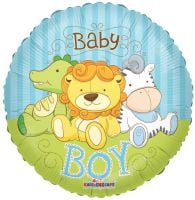 18" Baby Boy Jungle Animals Balloon
