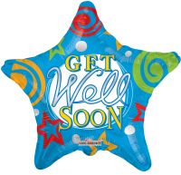 18" Get Well Stars Balloon