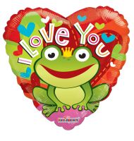 18" I Love You Frog Balloon