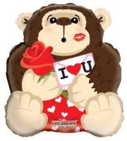 18" Shape Gorilla In Love Balloon