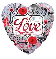 18" Holo Contemporary Love Balloon