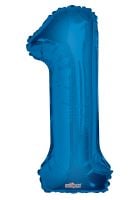 34" Royal Blue Number 1 Balloon