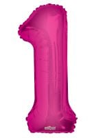 34" Pink Number 1 Balloon