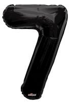 34" Black Number 7 Balloon