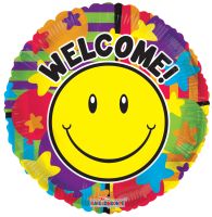 18" Simley Welcome! Gellibean Balloon