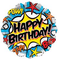 18" Birthday Comic Balloon