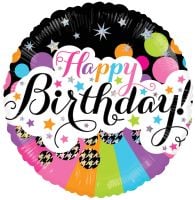 09" Birthday Little Stars Holo Balloon