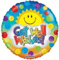 18" Get Well Sunshine Balloon