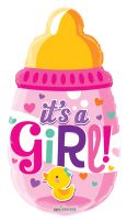 20" Shape Baby Bottle Girl Balloon