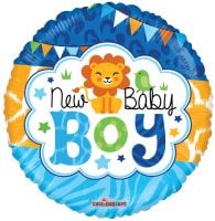 18" Baby Boy Jungle Gellibean Balloon