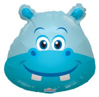 Mini Shape Hippo Head Balloon