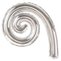 Kurly Spiral Silver Balloon