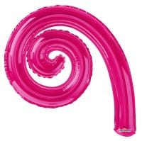 Kurly Spiral Magenta Balloon
