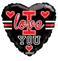18" I Love You School Gellibean Balloon