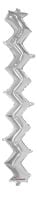 44" Zig Zag Wall Silver Balloon