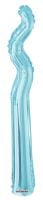 Kurly Zig Zag Light Blue Balloon