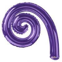 Kurly Spiral Purple Balloon