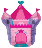 28" Pink Castle Shape Balloon