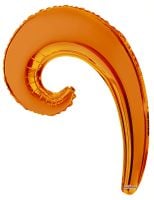 Kurly Wave Orange Balloon
