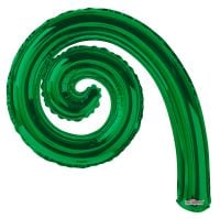 Kurly Spiral Green Balloon
