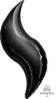 Curve 36" Black Balloon