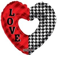 09" Love Pattern Shape Balloon