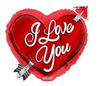 18" Heart With Arrow Balloon