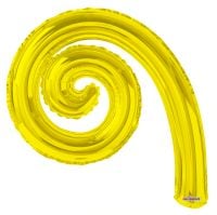 Kurly Spiral Yellow Balloon
