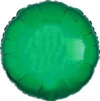 18" Metallic Green Circle (non-packaged) Balloon