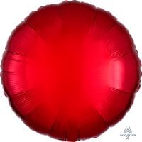 18" Metallic Red Circle (non-packaged) Balloon