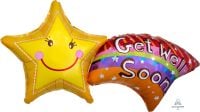 SuperShape Get Well Shooting Star Balloon