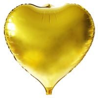 18" 3D Heart Gold Balloon