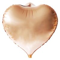 18" 3D Heart Rose Gold Balloon