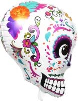 24" 3D Sugar Skulls Balloon