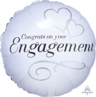 18" Two Hearts Engagement Balloon