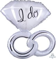 SuperShape Wedding Rings Balloon