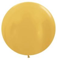 24" Metallic Gold (10pcs) Sempertex Balloons