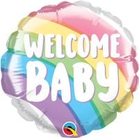 04" Welcome Baby Rainbow Balloon