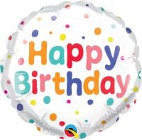 04" Birthday Colorful Confetti Balloon
