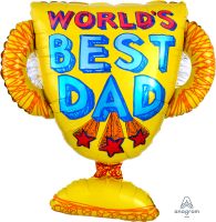 SuperShape Best Dad Trophy Balloon