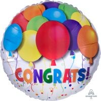 18" Bold Congratulations Balloons
