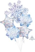 Balloon Bouquet Snowflakes