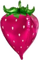 28" 3D Strawberry Fuchsia Balloon