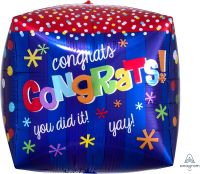 UltraShape Cubez Way To Go Congrats Balloon