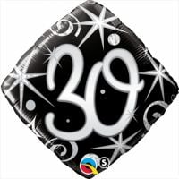 18" 30 Elegant Sparkles and Swirls Balloon